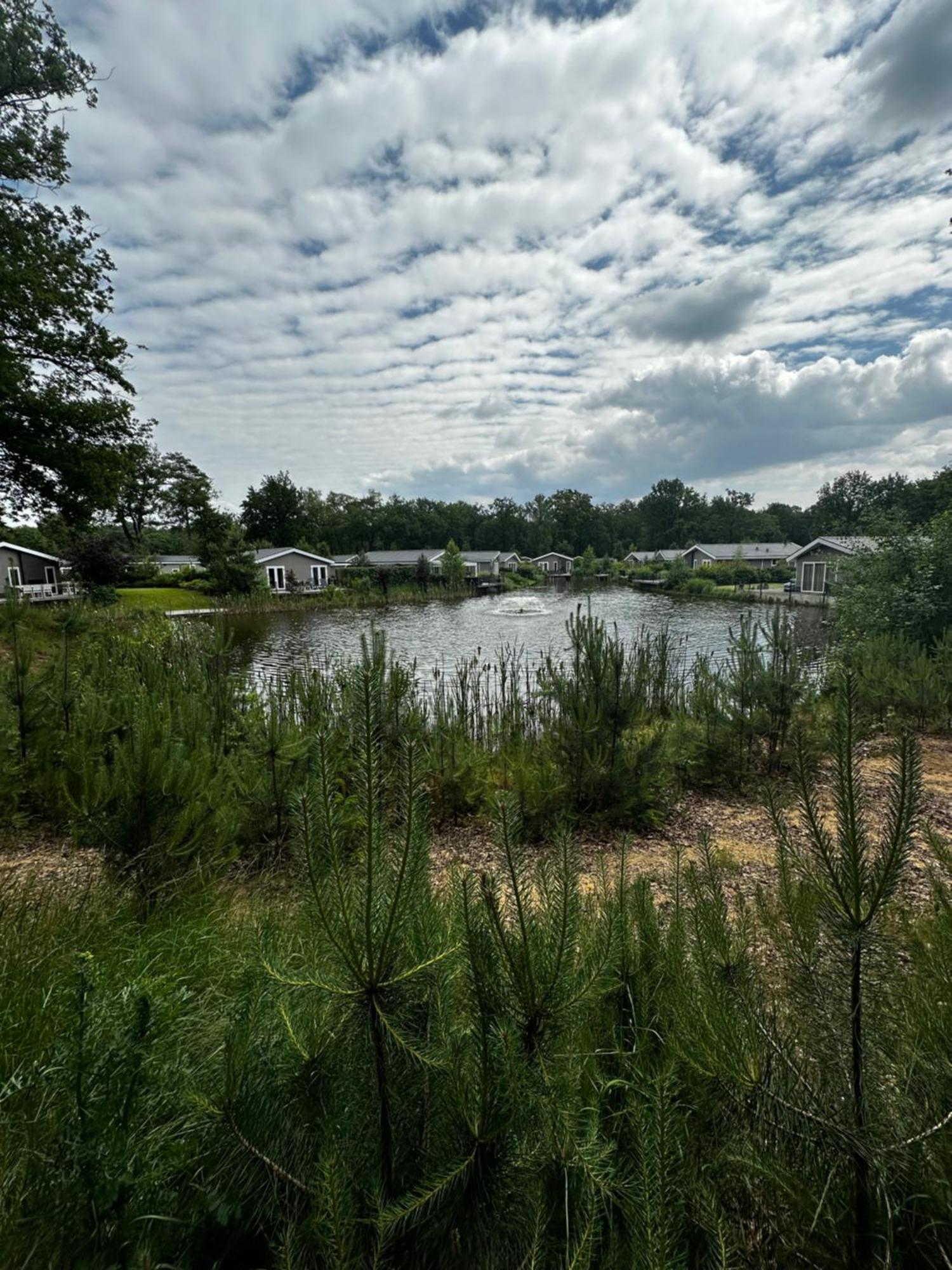 Dubbele Chalet Op Recreatiepark Topparken Op De Veluwe In Beekbergen Met Grote Vrije Tuin En Eigen Parkeerplaats エクステリア 写真